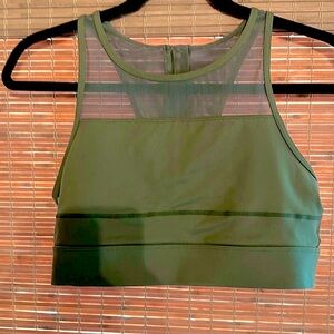 ZYIA Active Olive All Star Bra size Large, gently worn